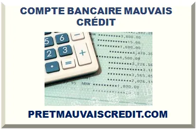COMPTE BANCAIRE MAUVAIS CRÉDIT