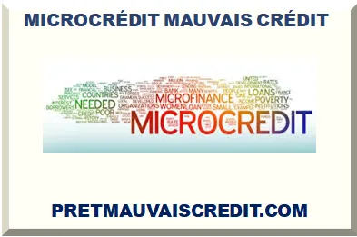 MICROCRÉDIT AVEC MAUVAIS CRÉDIT 2025