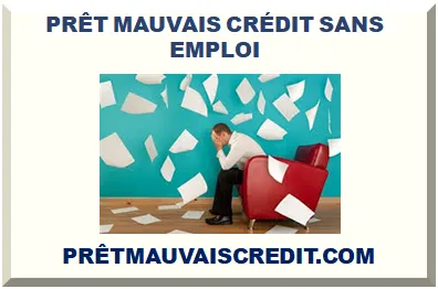 PRÊT AVEC MAUVAIS CRÉDIT SANS EMPLOI 2025