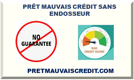QUÉBEC PRÊT MAUVAIS CRÉDIT SANS ENDOSSEUR 2025